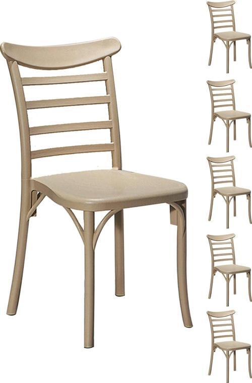 6 Adet Efes Cappucino Sandalye / Balkon-Bahçe-Mutfak