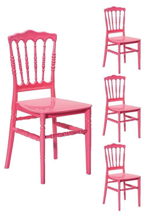 4 Adet Miray Pembe Sandalye / Balkon-Bahçe-Mutfak