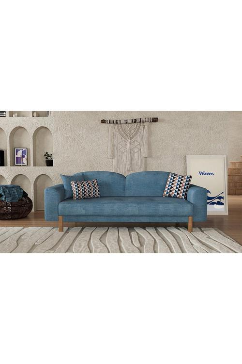 Bohem Plus Kanepe, Üçlü Koltuk, Salon Oturma Odası Üçlü Kanepe, Yataklı, İskandinav