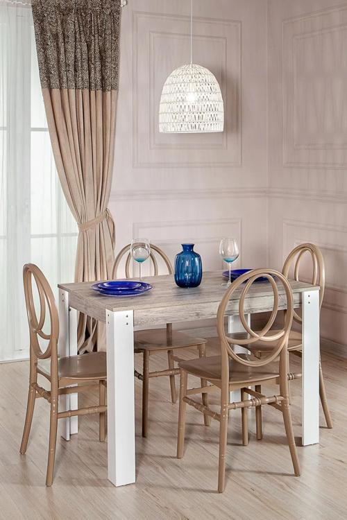 Grande Ceviz / Phoenix Mutfak Masa Takımı 1 Masa 4 Sandalye - Cappucino