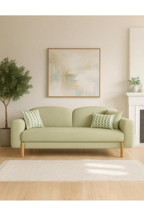 Bohem Plus Kanepe, Üçlü Koltuk, Salon Oturma Odası Üçlü Kanepe, Yataklı, İskandinav