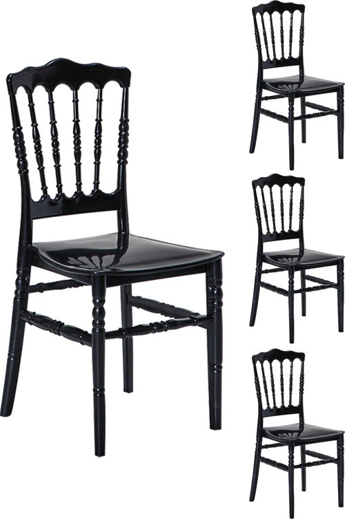 4 Adet Miray Siyah Sandalye / Balkon-Bahçe-Mutfak