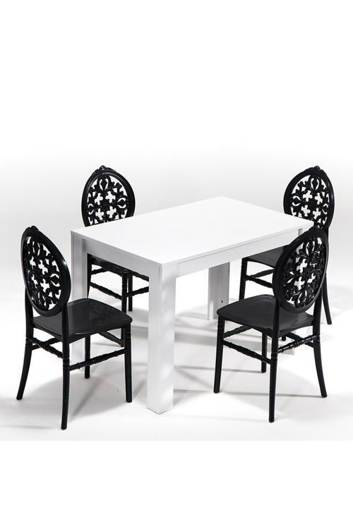 Arda / Venüs Mutfak Masa Takımı 1 Masa 4 Sandalye - Siyah