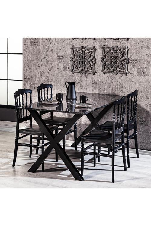 Miray Mutfak Masa Takımı Siyah