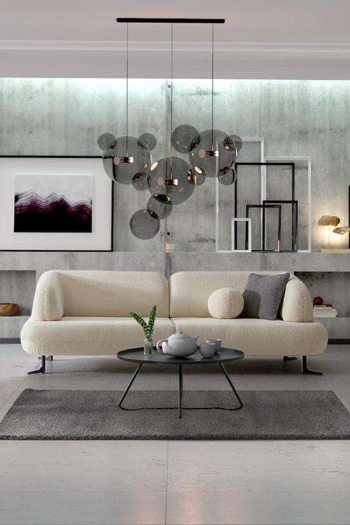 Rose Üçlü Salon&Oturma Odası Kanepe - Krem