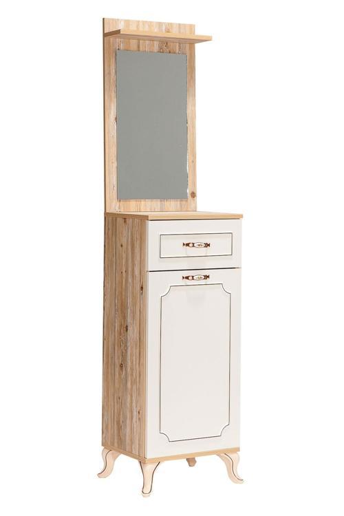 History Live Aynalı Vestiyer Portmanto - Atlantik Çam/Beyaz