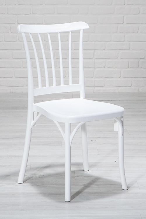 Home Violet 2 Adet Mutfak Balkon Bahçe Sandalye Beyaz