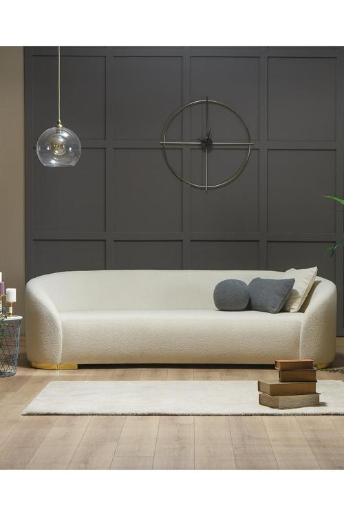 Teddy Üçlü Salon&Oturma Odası Kanepe - Krem