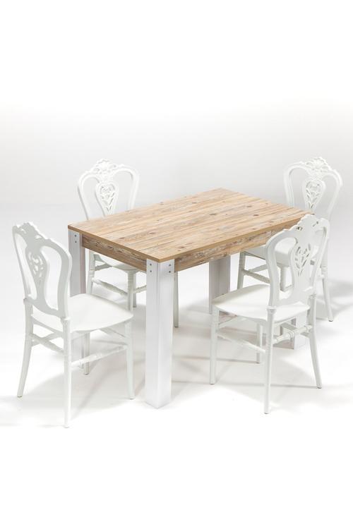 Grande / Carisma Mutfak Masa Takımı 4 Sandalye 1 Masa - Beyaz