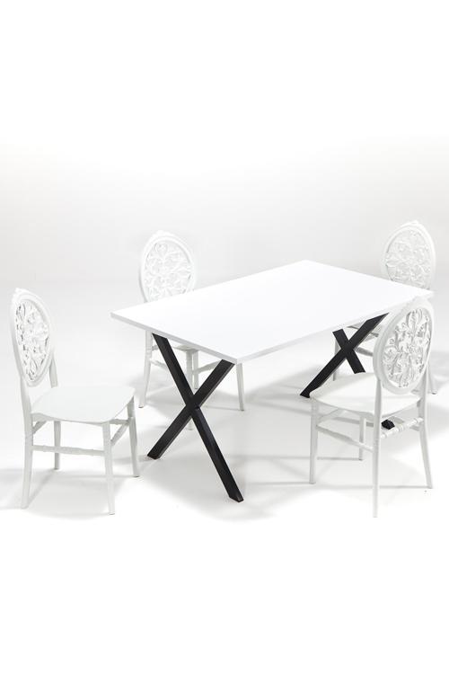 Matrix Maxima Beyaz / Venüs Mutfak Masa Takımı - Beyaz