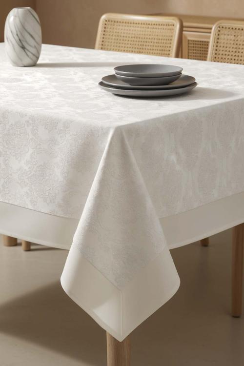 Damascus Krem Masa Örtüsü 160x220 cm