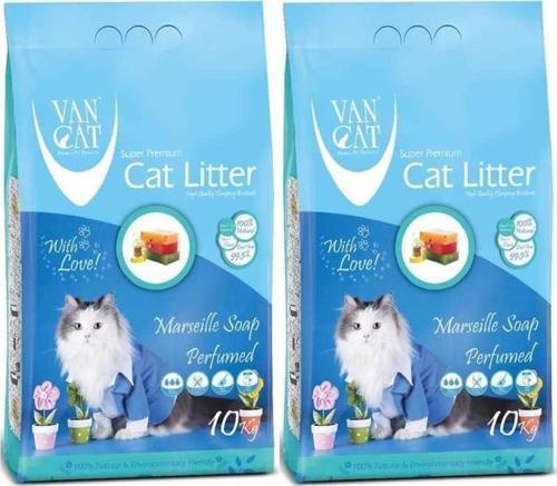 Marsilya Sabunlu İnce Taneli Kedi Kumu 10 Kg 2 Adet