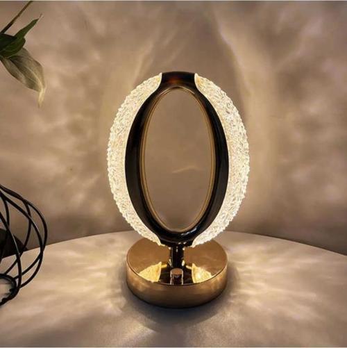 LW-21 Şarjlı Kristal Elmas Masa Lambası Dokunmatik Romantik Akrilik Led Gece Lambası