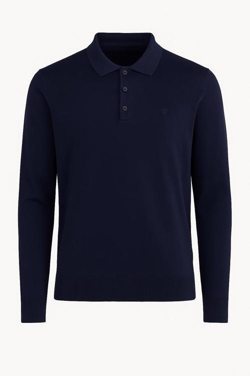 Regular Polo Yaka Düğmeli Erkek Triko - 7422