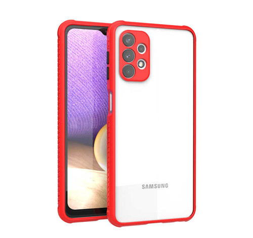 Galaxy A32 4G Kılıf MKST Kaff Kapak - Kırmızı