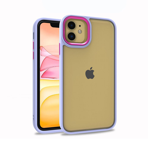 iPhone 12 Uyumlu MKST Flora Kılıf-Lila