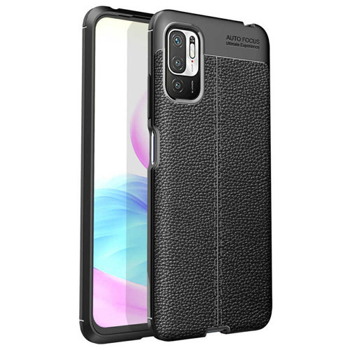 Poco M3 Pro Kılıf MKST Niss Silikon Kapak - Siyah