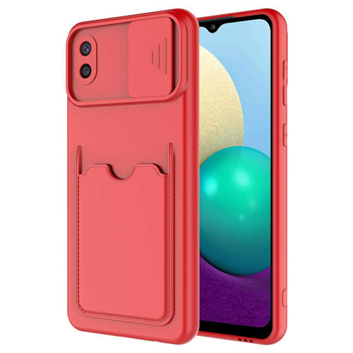 Galaxy A02 Kılıf MKST Kartix Kapak - Kırmızı