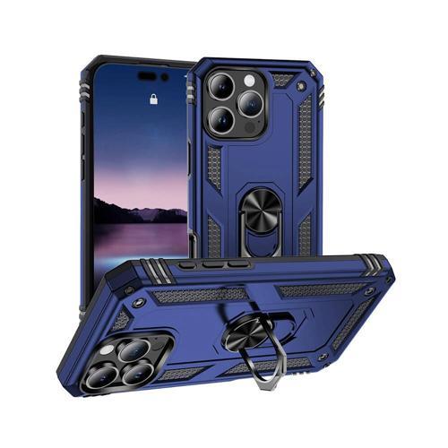 Apple iPhone 16 Pro Max Kılıf MKST Vega Kapak-Mavi