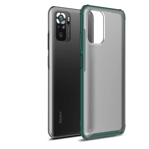 Redmi Note 10S Kılıf MKST Volks Kapak - Koyu Yeşil