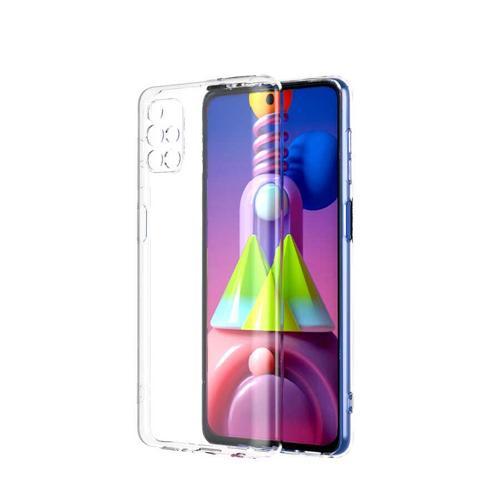 Galaxy M51 Kılıf MKST Kamera Korumalı Süper Silikon Kapak - Renksiz