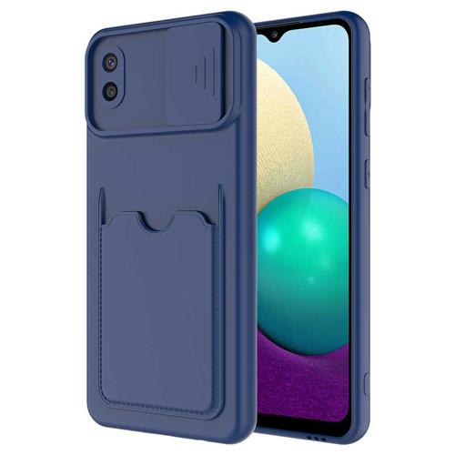 Galaxy A02 Kılıf MKST Kartix Kapak - Lacivert