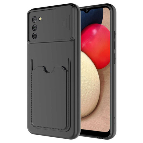 Galaxy A02S Kılıf MKST Kartix Kapak - Siyah