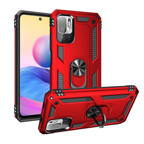 Poco M3 Pro Kılıf MKST Vega Kapak - Kırmızı