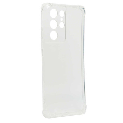 Galaxy S21 Ultra Kılıf MKST Kamera Korumalı Nitro Anti Shock Silikon - Renksiz