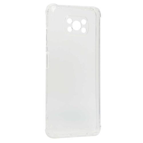 Poco X3 Kılıf MKST Kamera Korumalı Nitro Anti Shock Silikon - Renksiz