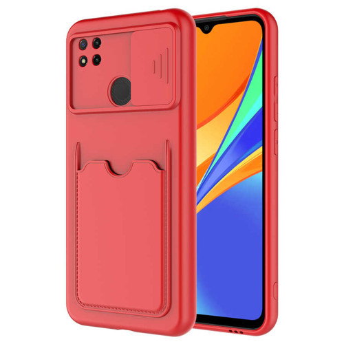 Redmi 9C Kılıf MKST Kartix Kapak - Kırmızı