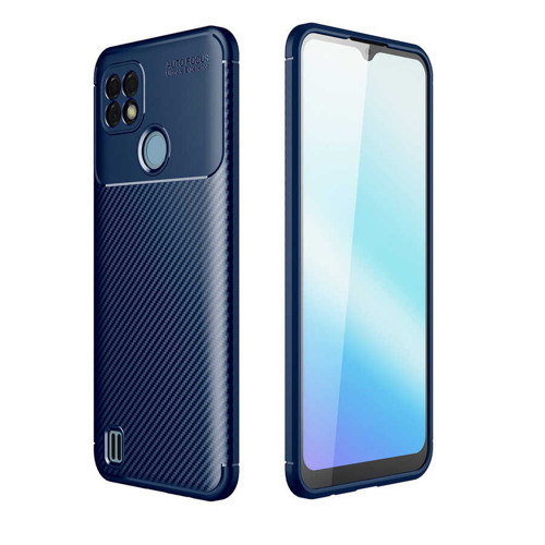 Realme C25 Kılıf MKST Negro Silikon Kapak - Lacivert