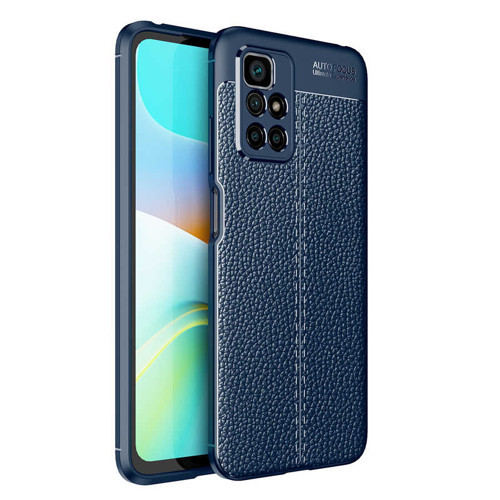 Redmi 10 Kılıf MKST Niss Silikon Kapak - Lacivert