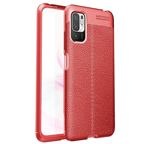 Poco M3 Pro Kılıf MKST Niss Silikon Kapak - Kırmızı