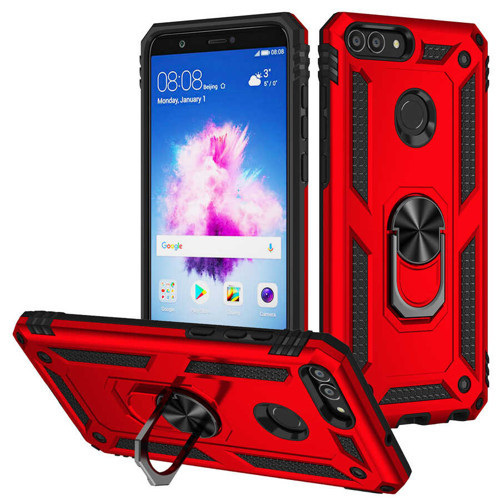 Huawei P Smart Kılıf MKST Vega Kapak - Kırmızı