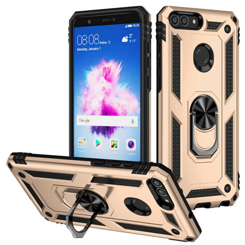 Huawei P Smart Kılıf MKST Vega Kapak - Gold