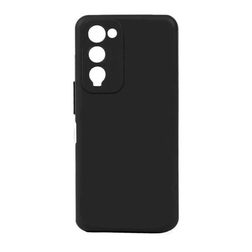 Tecno Camon 18 Kılıf MKST Biye Silikon - Siyah