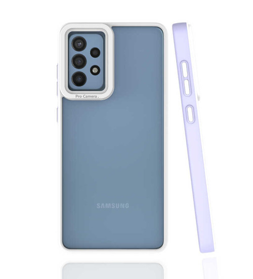 Galaxy A72 Kılıf MKST Mima Kapak - Lila