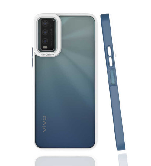 Vivo Y20 Kılıf MKST Mima Kapak - Lacivert