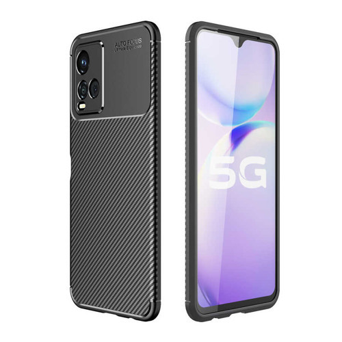 Vivo Y32 Kılıf MKST Negro Silikon Kapak - Siyah