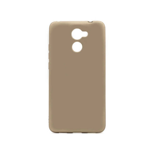 Huawei Y7 Prime Kılıf MKST Premier Silikon Kapak - Gold