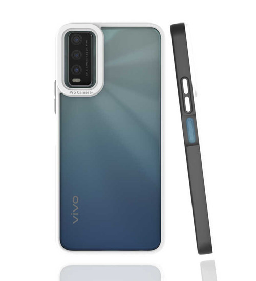 Vivo Y20 Kılıf MKST Mima Kapak - Siyah