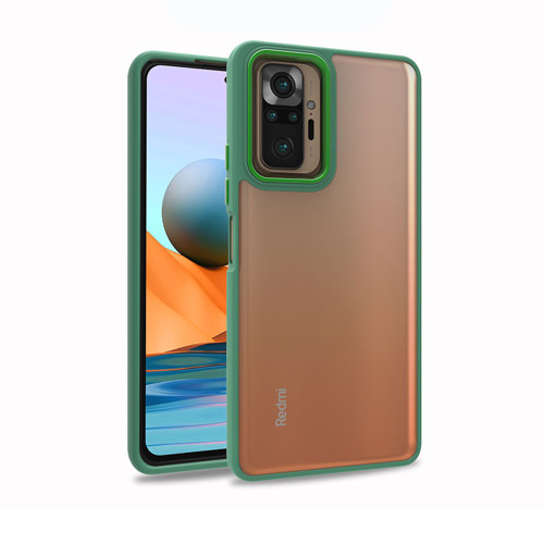 Redmi Note 10 Pro Kılıf MKST Flora Kapak - Yeşil