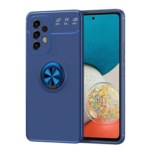 Galaxy A53 5G Kılıf MKST Ravel Silikon Kapak - Mavi