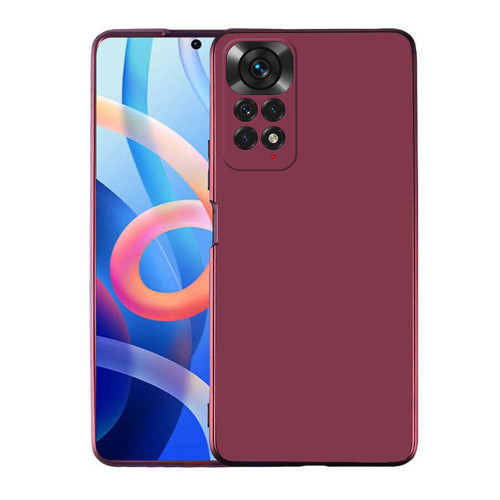 Redmi Note 11 Global Kılıf MKST Premier Silikon Kapak - Mürdüm