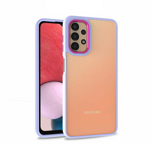 Galaxy A53 5G Kılıf MKST Flora Kapak - Lila