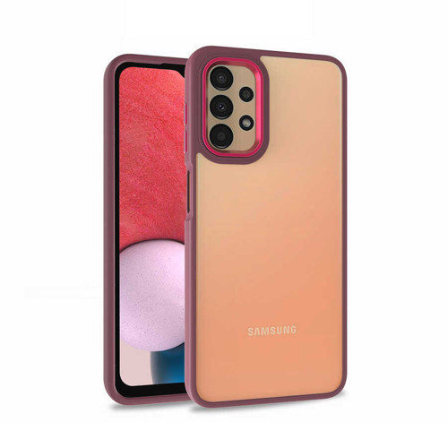 Galaxy A53 5G Kılıf MKST Flora Kapak - Kırmızı