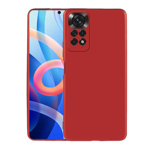 Redmi Note 11 Global Kılıf MKST Premier Silikon Kapak - Kırmızı