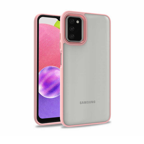 Galaxy A03S Kılıf MKST Flora Kapak - Rose Gold