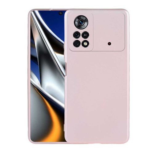 Poco X4 Pro 5G Kılıf MKST Premier Silikon Kapak - Rose Gold
